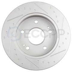 Front And Rear Drilled Slotted Brake Rotors Kit For Honda Civic Si 4WD 2WD 4×4