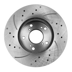 Front Rear Drilled Slotted Brake Rotors Ceramic Pads for Honda Accord 2.4L