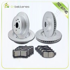 Front Rear Brake Rotors And Pads Kit Cearmic For 09-12 Lexus IS250