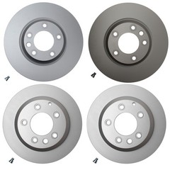 Hella Front 350mm Rear 330mm Rotors Disc Brake Rotor Kit For Q7 Cayenne