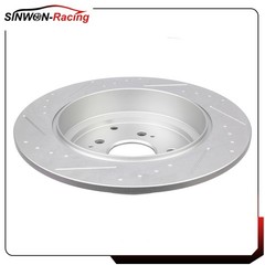 Front&Rear Brake Rotors Drilled Slotted For 2011 2012 2013 2014 Honda Odyssey