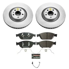 Powerstop Front 2 Wheel 356mm Discs & Pads & Sensor Kit for 2012-2018 Audi A6 A7