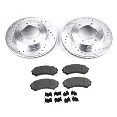 KIT-090221-644 Sure Stop Brake Disc and Pad Kits 2-Wheel Set Front for Axiom