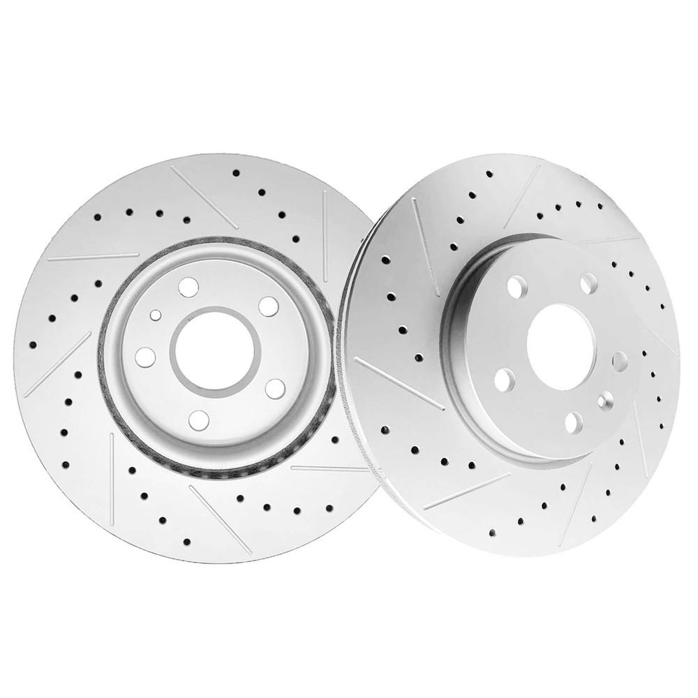 321mm Front Drilled Rotors for Buick Regal LaCrosse Chevy Malibu GMC Terrain