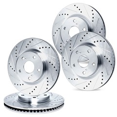 WGPN2-47066 R1 Concepts Brake Discs 4-Wheel Set Front & Rear for Chevy Corvette