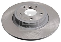 2x Febi 108585 Rear Brake Discs Pair 300mm Solid Fits Jaguar Xe Xf