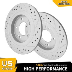 284mm Rear Drilled Brake Rotors for Hyundai Sonata Elantra GT Ioniq Kia Forte5