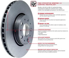 For Toyota Tundra 07-26 Brembo UV Coated Series Plain Vented Front Brake Rotor