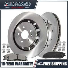 Front Disc Brake Rotors Pads Kit for Lincoln MKS MKT Ford Explorer Flex Taurus