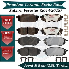 New OE Front & Rear Brake Pads For 2014-2018 Subaru Forester Lifetime Warranty
