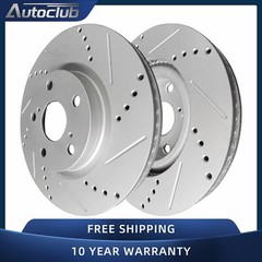 Front Drilled Brake Rotor for 2007 – 18 Lexus ES350 Toyota Rav4 11.65 in -Vented