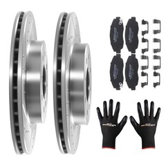 Front Disc Brake Rotors Ceramic Pads For Honda Civic 1996-2005 Insight 2010-2014