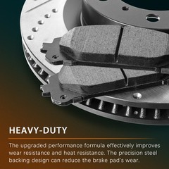 Rear Disc Brake Rotors Pads Kit for Subaru Forester Impreza Legacy Outback