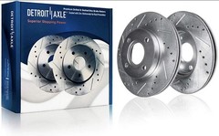 Front Rotors Brake Pads Rear Drums Shoes for 2001-2005 Honda Civic 1.7L