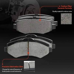 12x Front & Rear Drilled Rotor & Ceramic Brake Pad for Jeep Liberty Dodge Nitro
