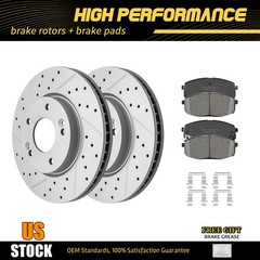 280mm Front Disc Brake Rotors + Ceramic Pads For 2010 – 2013 Kia Forte Koup