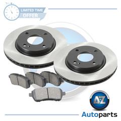For Ford – Fiesta MK6 2008-2017 Front 258mm Vented Brake Discs and Pads