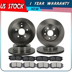 For 2010 – 2017 CHEVROLET EQUINOX Front And Rear Brake Rotors Discs Brake Pads