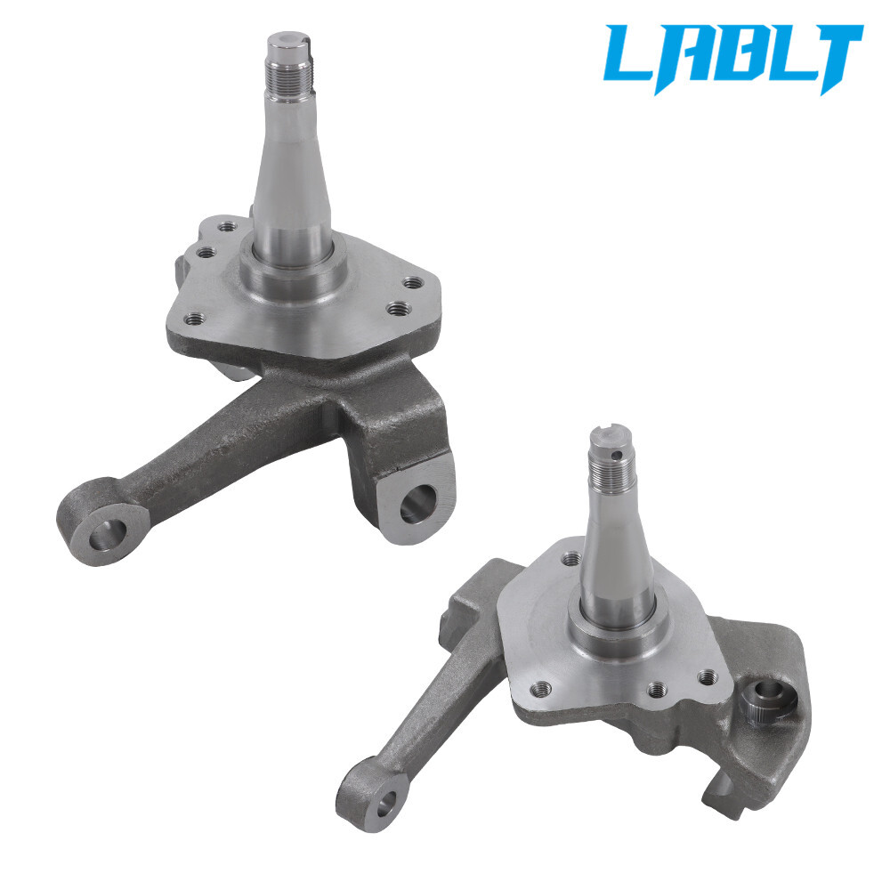 LABLT Pair Forged Steel 1-piece Stock Spindles For 1974-78 Ford Mustang II Pinto
