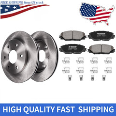 Front Disc Rotors Ceramic Brake Pads Kit for Toyota Rav4 Corolla iM Matrix US