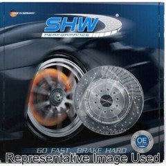 SHW Performance ARX48221 Rear Drilled-dimpled Lightweight Wavy Rotor 330mm