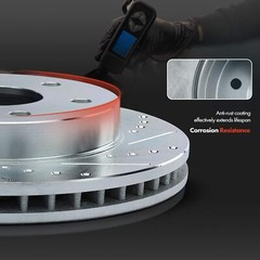 4x Drilled Brake Rotors for INFINITI Q60 2017-2020 Q70 FX50 M56 Q50 Front & Rear