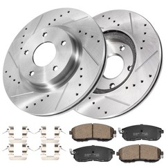 Front Drilled Slotted Rotors Ceramic Brake Pads For Nissan Altima 2007-2013