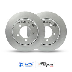 SANWA SET OF 2 FRONT BRAKE ROTOR VENTED & GEOMET 305 mm FOR FORD 2002-2005 4.0L