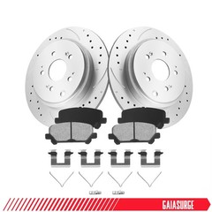 13.15 inch (334mm) Rear Disc Brake Rotors For Honda Odyssey Pilot Acura MDX ZDX