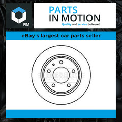2x Brake Discs Pair Solid fits MAZDA PREMACY CP 2.0D Rear 01 to 05 RF4F 260mm