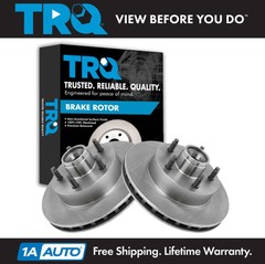TRQ Front Brake Rotor Pair Set for 95-97 Ford Ranger Mazda Pickup 2WD w/ ABS