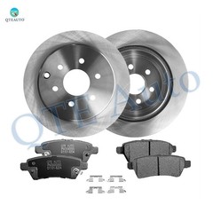 6 Rear 308mm Brake Disc Rotors-Ceramic Brake Pad For 2005-2012 Nissan Pathfinder