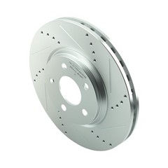 Front Drilled Brake Rotors Kit for Pontiac G5 2007-09/G6 2005-10/Pontiac 2006