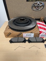2010-2015 LEXUS RX350 RX450H OEM GENUINE FRONT BRAKE ROTORS, TCMC PADS & SHIMS