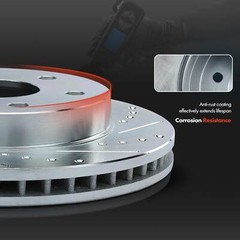 2x 307.7MM Rear Drilled Brake Rotors for Nissan Murano Quest INFINITI QX60 QX70