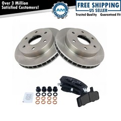 Front Disc Ceramic Brake Pads & Rotors Kit for Chevy GMC Pickup Truck