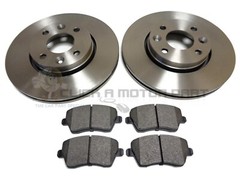 Front 2 Brake Discs And Pads Set For Renault Captur 900 TCe 2013-2020 Models