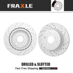 308mm Rear Brake Rotors Set for Nissan 09-19 Maxima 350Z 370Z w/1 Piston Caliper