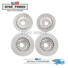 Fit 4.4L BMW M5 M6 F06 F10 F12 F13 Front&Rear Vented &Drilled Brake Disc Rotors