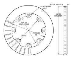 Wilwood Brakes 160-0277 Disc Brake Rotor