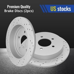334mm Rear Brake Rotors for 1999 2000 2001 2002 F-150 Lobo Expedition Navigator