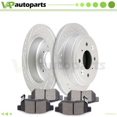 Rear Brake Pads And Rotors Fits Acura Integra Honda Civic del Sol 1993-97 239mm