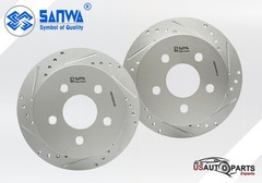 PAIR OF REAR RH/LH BRAKE ROTOR DS SOLID&GEOMET COATED 278 mm BUICK 97-05