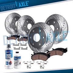 305mm Front 325mm Rear Drilled Disc Rotor Brake Pad for Chevy GMC Tahoe Yukon
