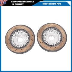 NEW Set Of 2 For Audi A6 A8 Q Q7 Q8 Front Vented Brake Disc Rotors 4M0615301AS