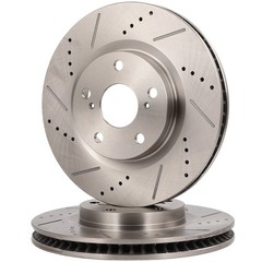 Front Rear Drilled Rotors Ceramic Brake Pads For Toyota Rav4 2013 2014 2015