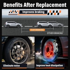 Front Rear Brake Rotors Pads for Dodge Avenger Caliber Jeep Compass Patriot
