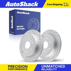 Rear Drilled Slotted Brake Rotors Pair for Chevy Traverse GMC Acadia 3.6L
