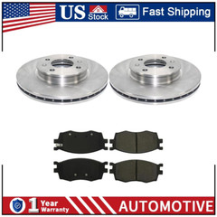 For 2006-2012 Dodge Attitude Front Brake Rotors And Ceramic Brake Pads PZ