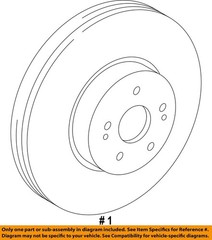 TOYOTA OEM 20-25 Highlander Front Suspension Brake Components-Rotor 435120E060